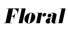 Floral Font Image