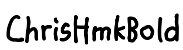ChrisHmkBold Font Image