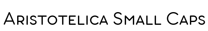 Aristotelica Small Caps
