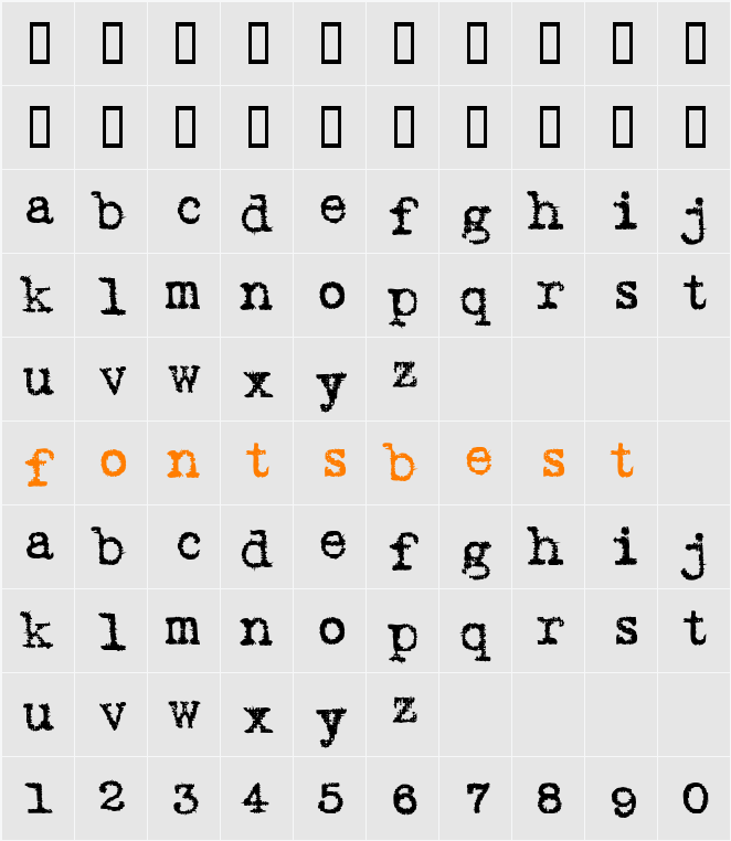 Autos Character Map