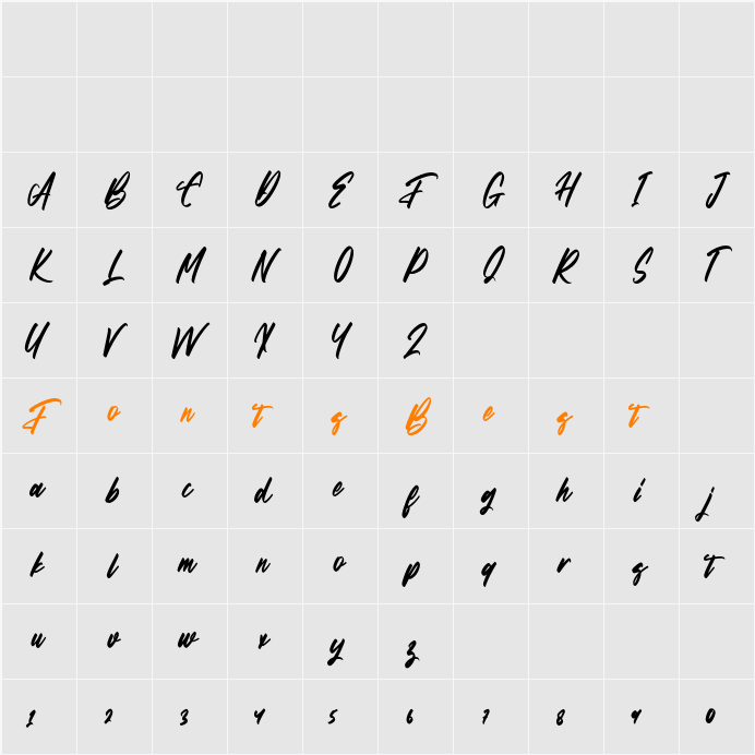 Astayfattony Character Map