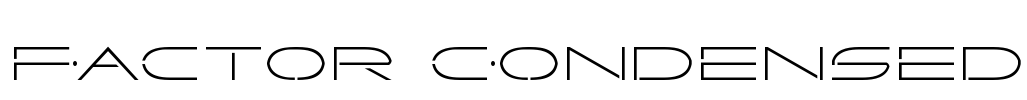 Factor Condensed