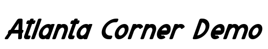 Atlanta Corner Demo Font Image