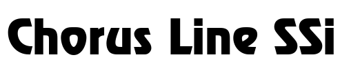 Chorus Line SSi Font Image
