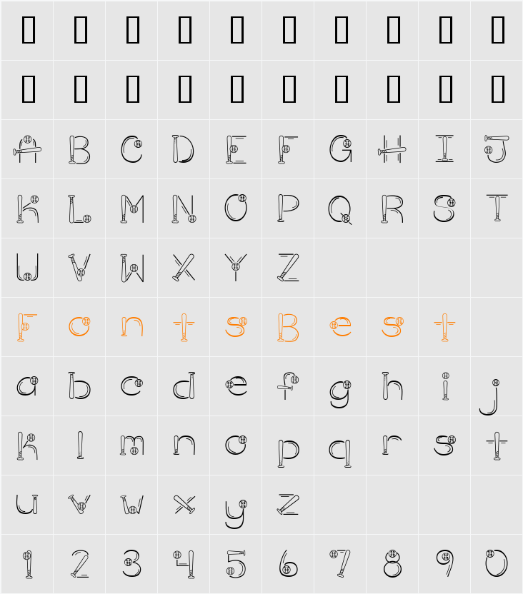 DJ Hardball Character Map