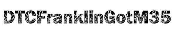 DTCFranklinGotM35 Font Image