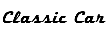 Classic Car Font Image