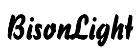 BisonLight Font Image