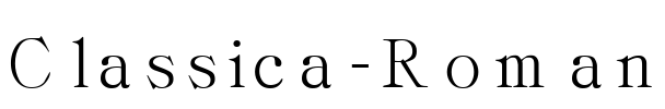 Classica-Roman Font Image