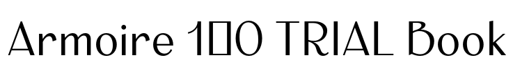 Armoire 1.0 TRIAL Book Font Image