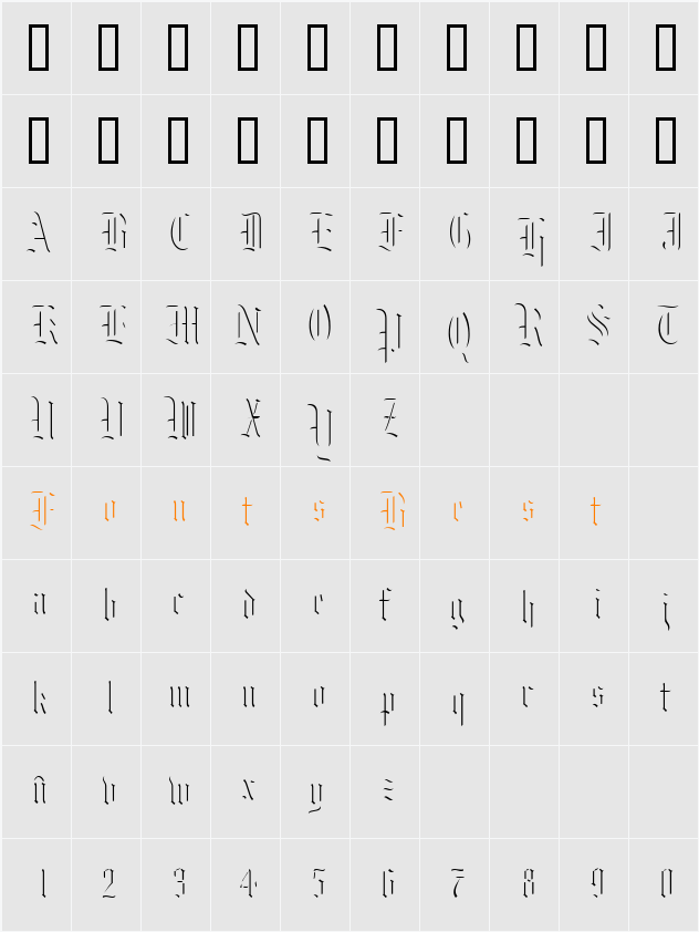 MoKsford Character Map