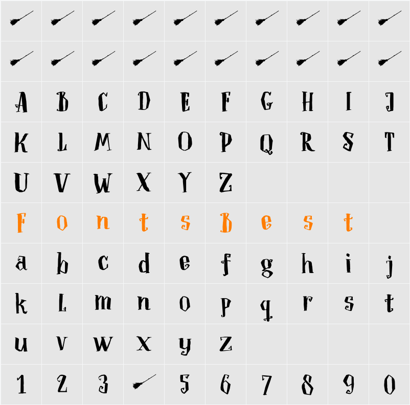 DK Toverheks Character Map