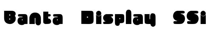 Banta Display SSi Font Image