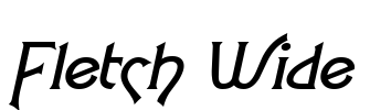 Fletch Wide Font Image