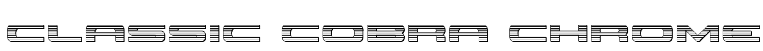 Classic Cobra Chrome Font Image