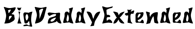 BigDaddyExtended Font Image