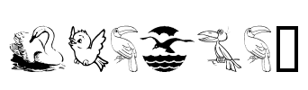 BirdArt Font Image