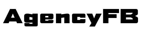 AgencyFB Font Image