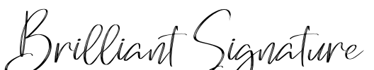 Brilliant Signature Font Image