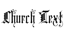 Church Text Font Image