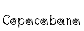 Copacabana Font Image