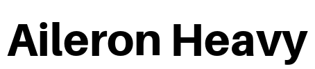 Aileron Heavy Font Image