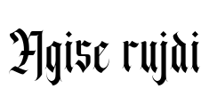 Agise rujdi Font Image
