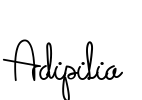 Adipilia Font Image