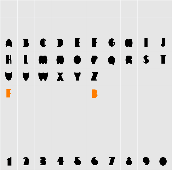 Flatiron Character Map