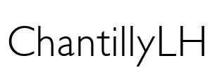 ChantillyLH Font Image