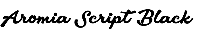 Aromia Script Black Font Image