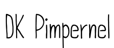 DK Pimpernel Font Image