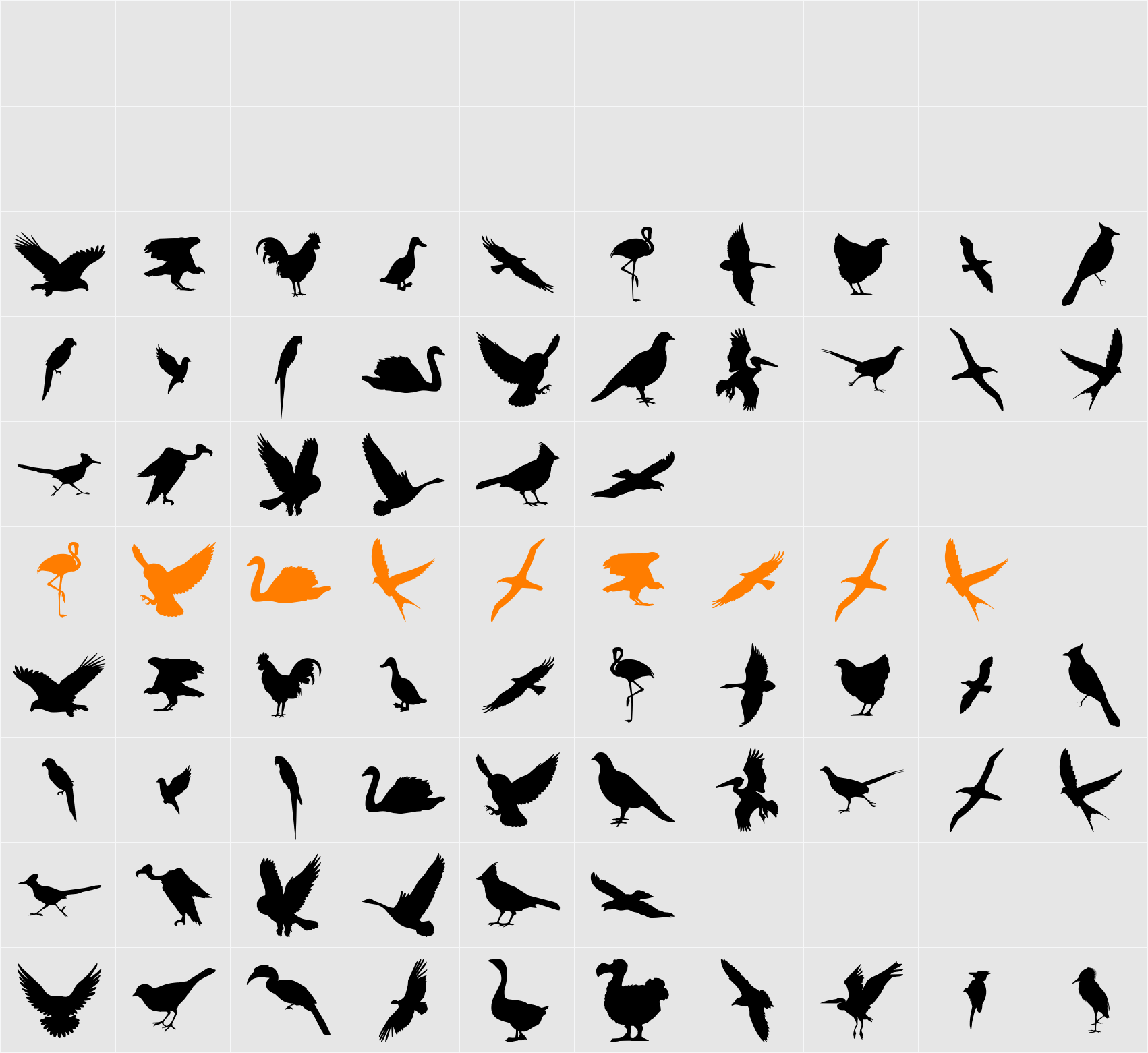 Birds of a Feather Character Map