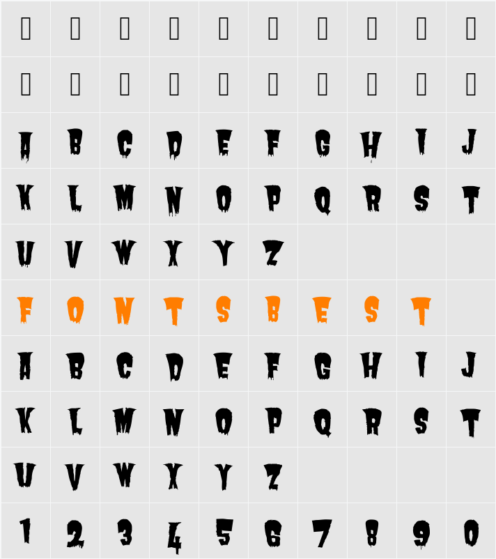 Butcherman Character Map