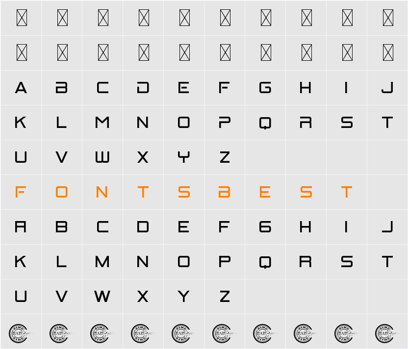 Bitrate Demo Character Map
