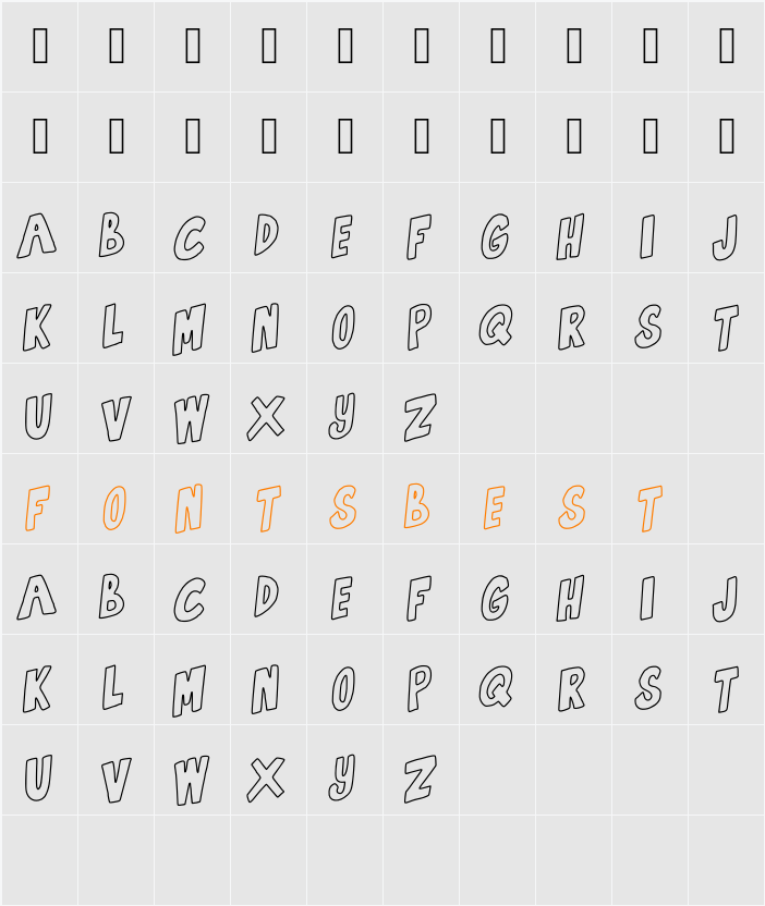 Get the fuck up Character Map