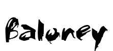 Baloney Font Image