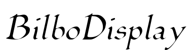 BilboDisplay Font Image