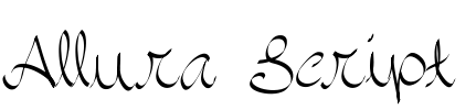Allura Script Font Image