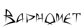 Baphomet Font Image