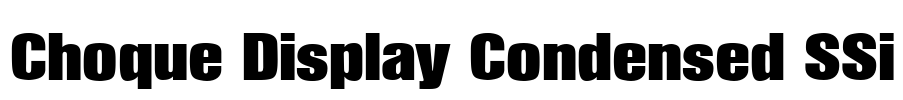 Choque Display Condensed SSi Font Image
