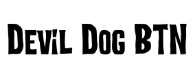 Devil Dog BTN Font Image