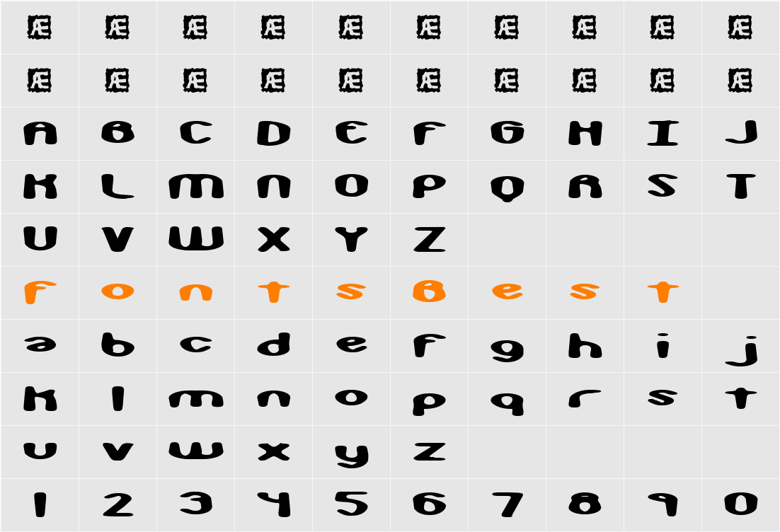 Monkey Phonics (BRK) Character Map