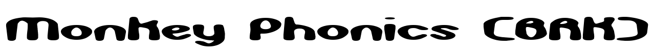 Monkey Phonics (BRK) Font Image