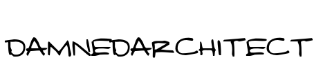 DamnedArchitect Font Image