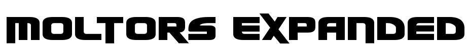Moltors Expanded Font Image