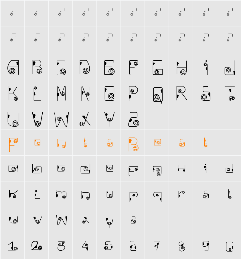 Ckellp Character Map