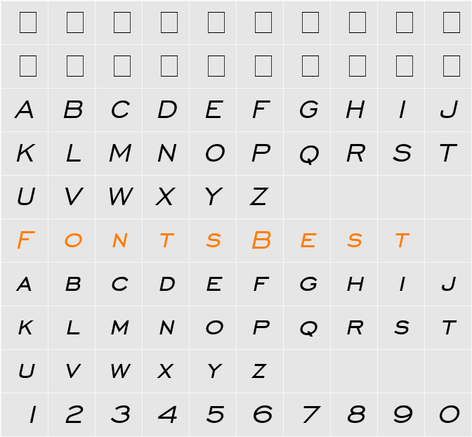 Chisel Character Map