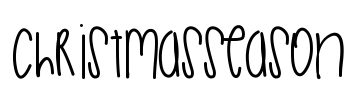 ChristmasSeason Font Image