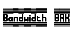 Bandwidth BRK Font Image